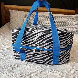 Zebra Print, Insulated Food Carrier Casseroles‎ Dish
